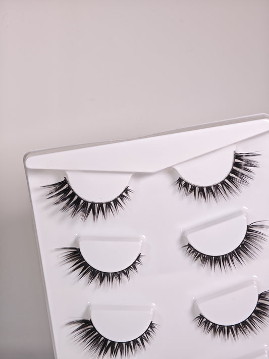 Tokyo Minimal — Handmade Strip Lashes (5 Pairs)