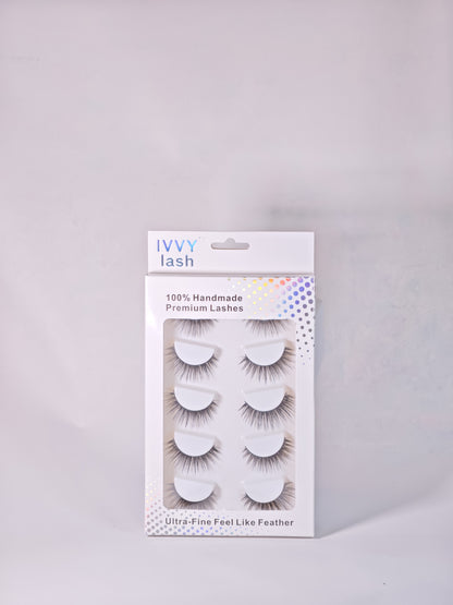 Wispy Dream — Handmade Strip Lashes (5 Pairs)