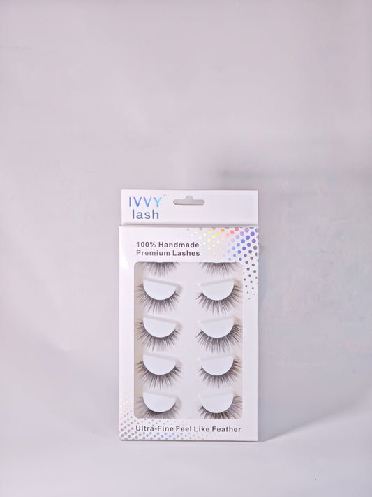 Wispy Dream — Handmade Strip Lashes (5 Pairs)