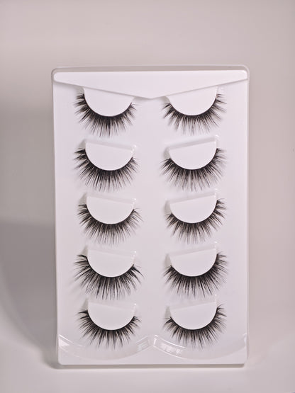 Bold & Beautiful — Handmade Strip Lashes (5 Pairs)